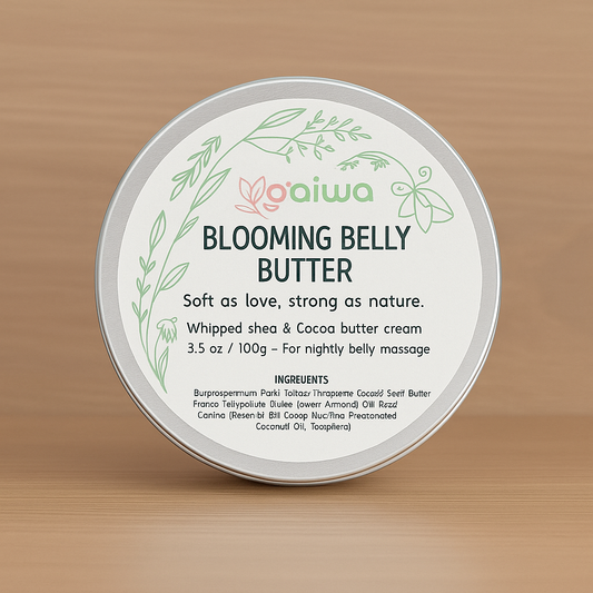 Blooming Belly Butter | Whipped Shea & Cocoa Cream – Nourishing Night Balm for Pregnancy Belly