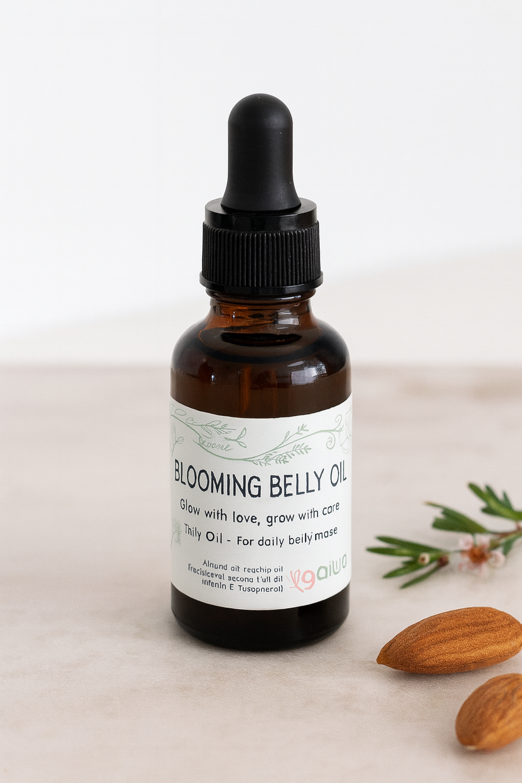Pregnancy Belly Care Bundle | Blooming Belly Oil & Butter – Natural Prenatal Skincare Ritual