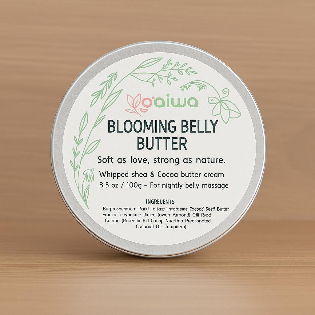 Blooming Belly Butter | Whipped Shea & Cocoa Cream – Nourishing Night Balm for Pregnancy Belly